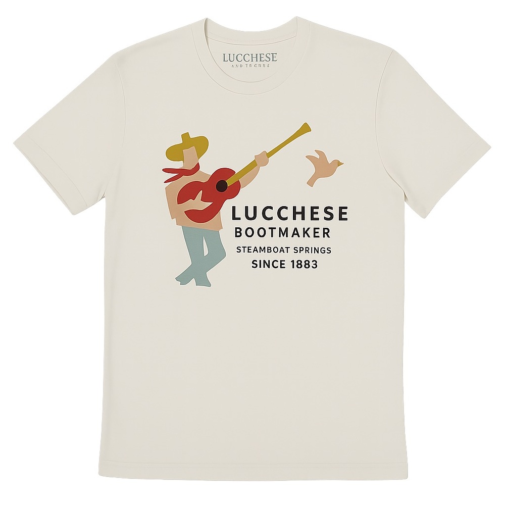 New Lucchese 1883 T-shirt Unisex Size Small ( Steamboat Springs) with tag $65